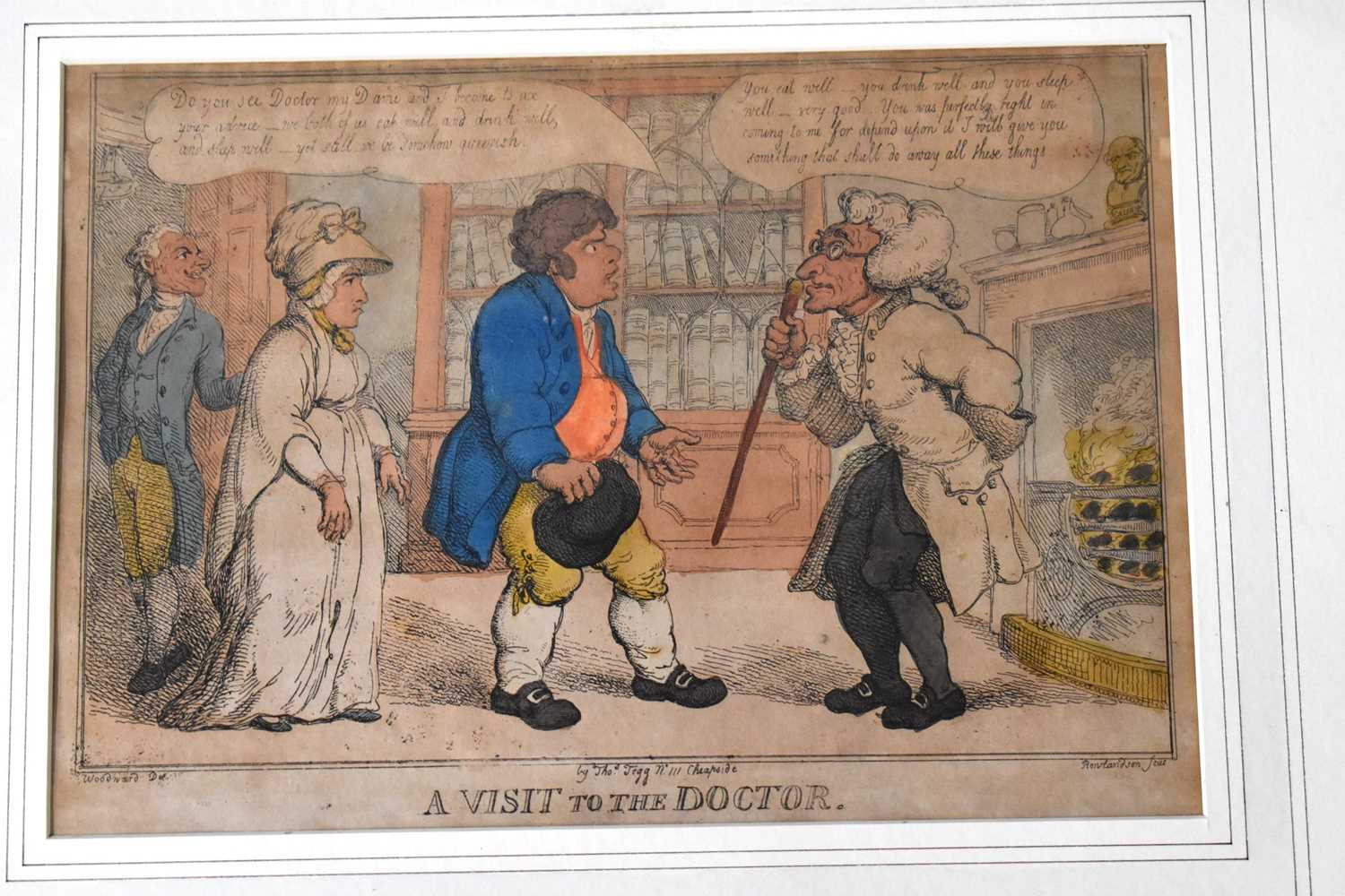 Thomas Rowlandson (1757-1827): A set of five hand coloured caricature etchings, comprising of " - Image 4 of 6
