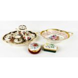 A Royal Crown Derby limited edition 292 of 750 twin handled dish from the 250 Collection, together