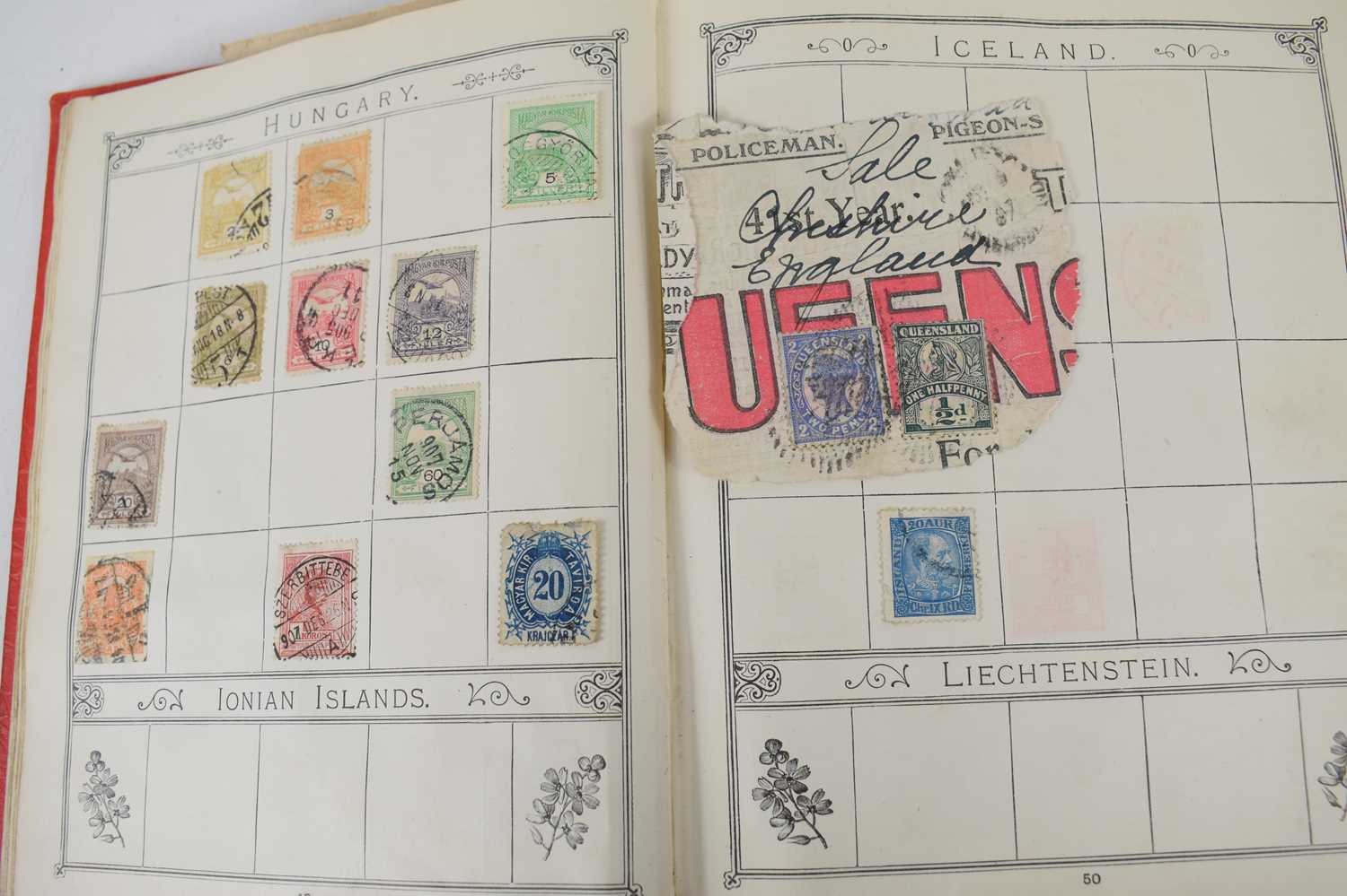A stamp album containing British and Worldwide Victorian and later stamps, to include Penny Reds, - Image 4 of 9