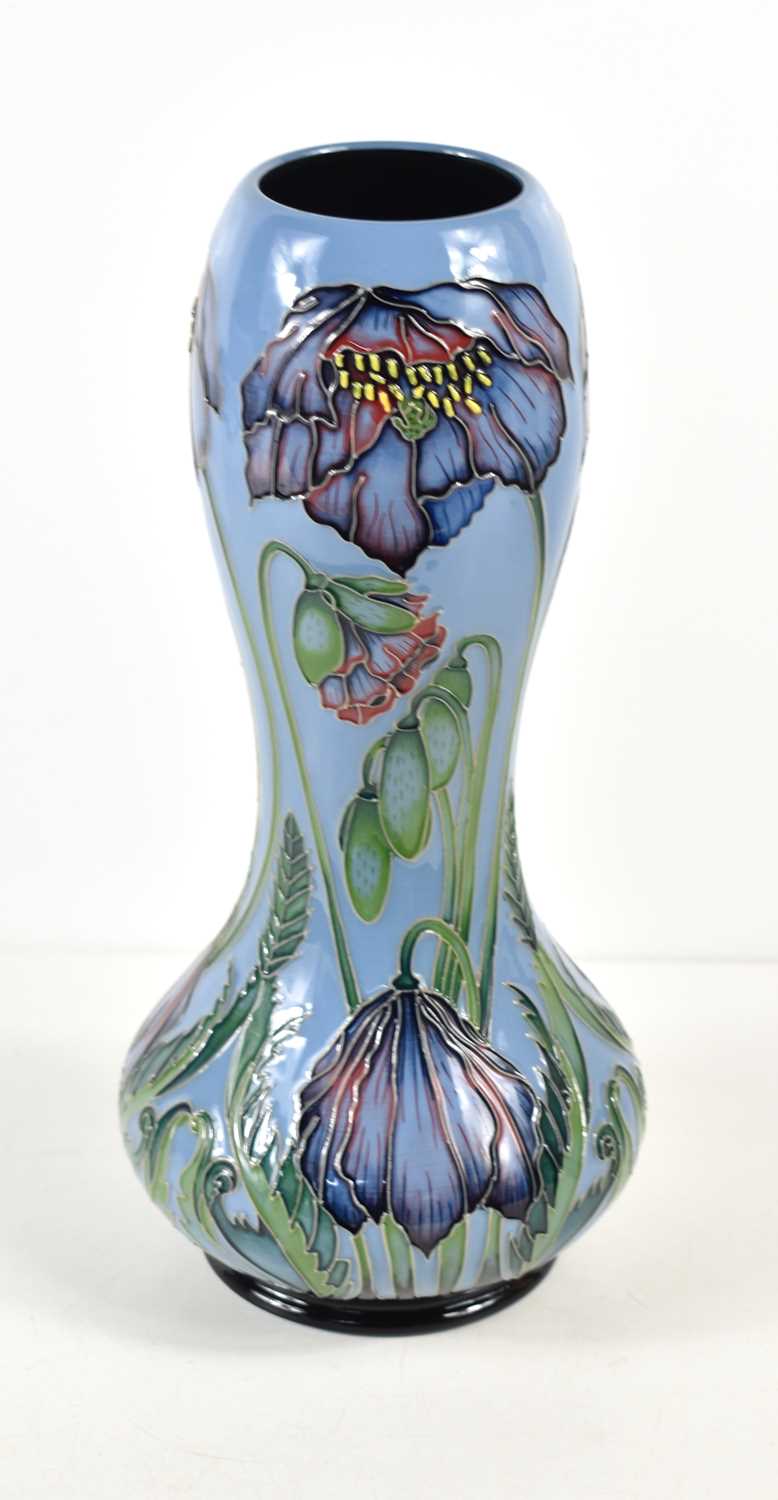 A Moorcroft vase in the "Ray of Hope" design by Paul Hildtich, 2014, limited edition 8/50, 29cm - Image 2 of 3