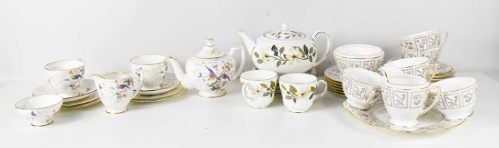 A Coalport Paradise pattern bone china tea for one, and various Minton Tapestry pattern and Wedgwood