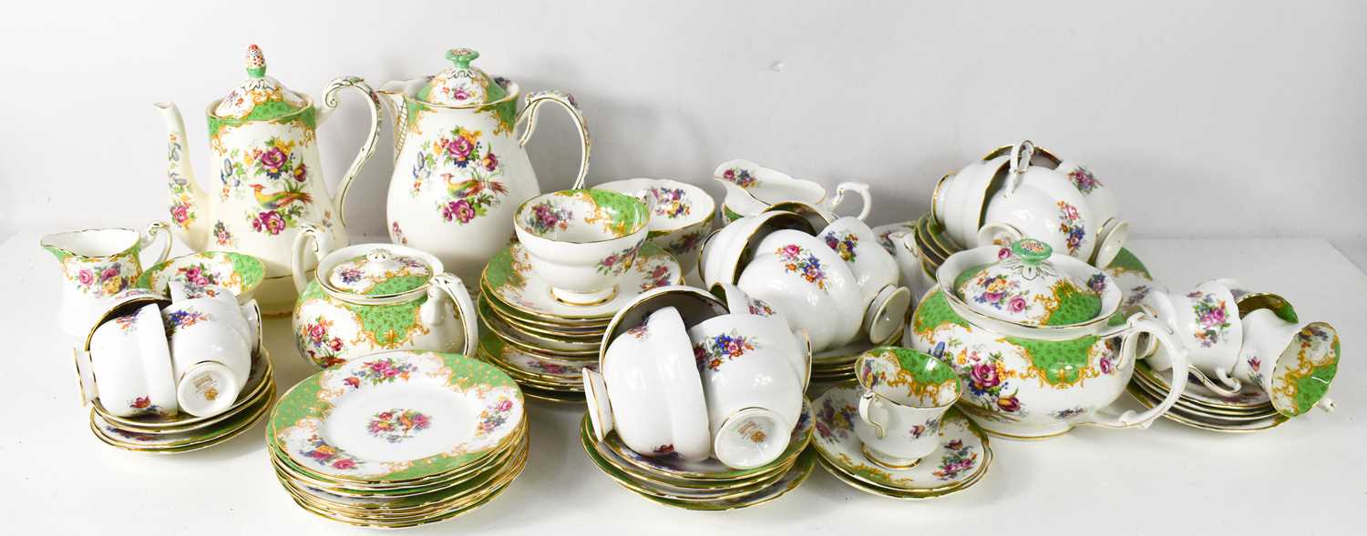 A Paragon Fine China tea & coffee service, both in the Rockingham pattern, comprising, tea, coffee