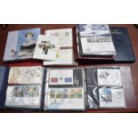 A large collection of First Day Covers and some stamps to include Princess Diana Her Story in