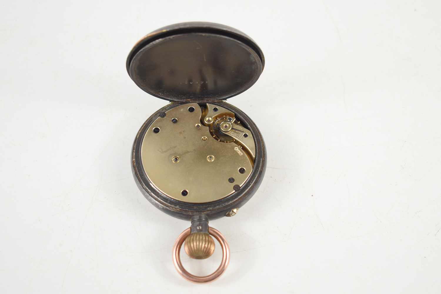 An early 20th century 8 day Goliath pocket watch, the dial marked Examd by Herbert Blockley Succs to - Image 3 of 6