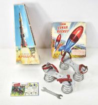 A 1960's Merit Cat No.9220 Lunar Rocket set together with a boxed battery powered Apollo-X space