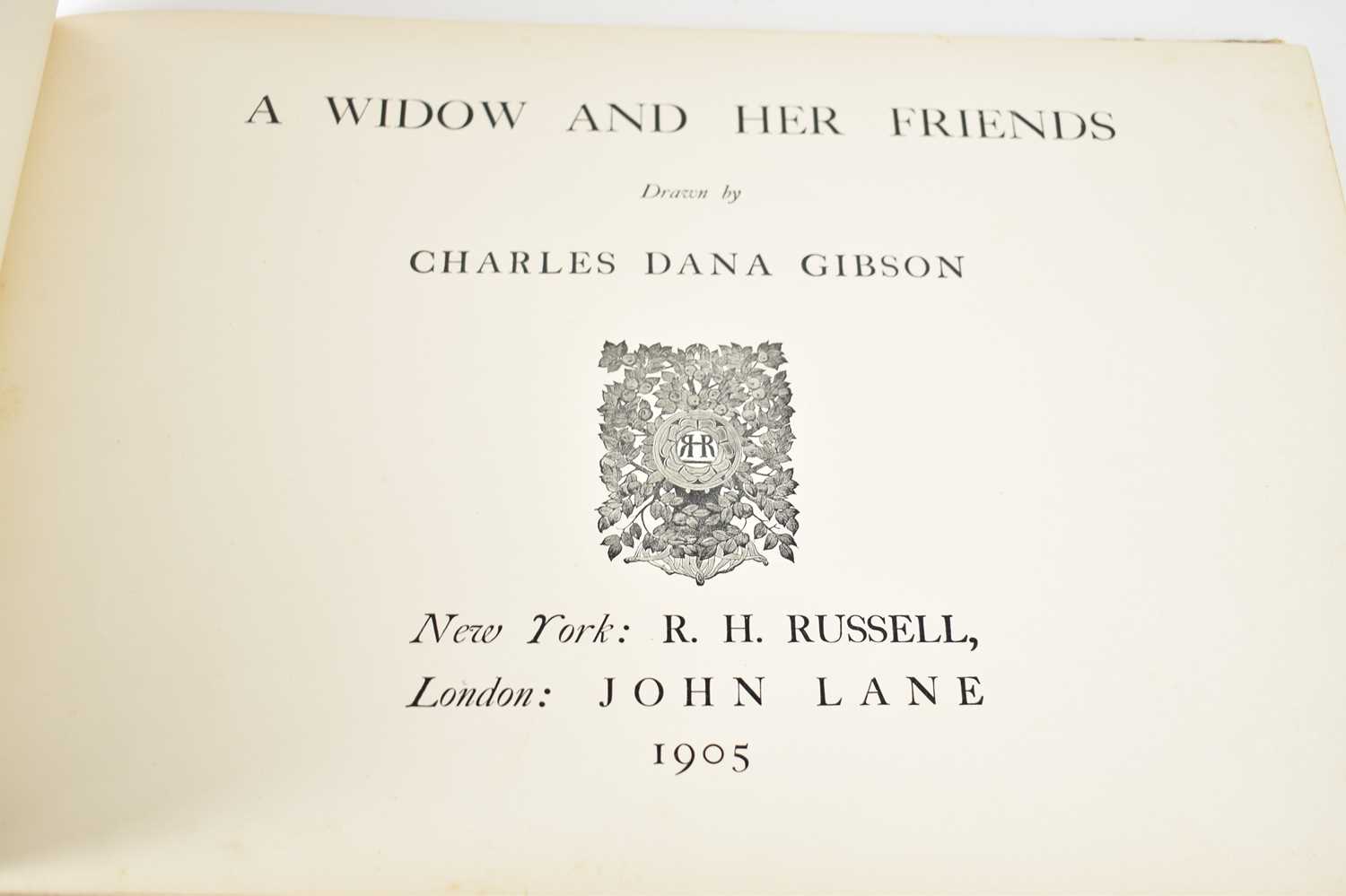 A Widow and her Friends by C.D. Gibson, oblong folio, cloth backed, pictorial boards, published in - Image 3 of 4