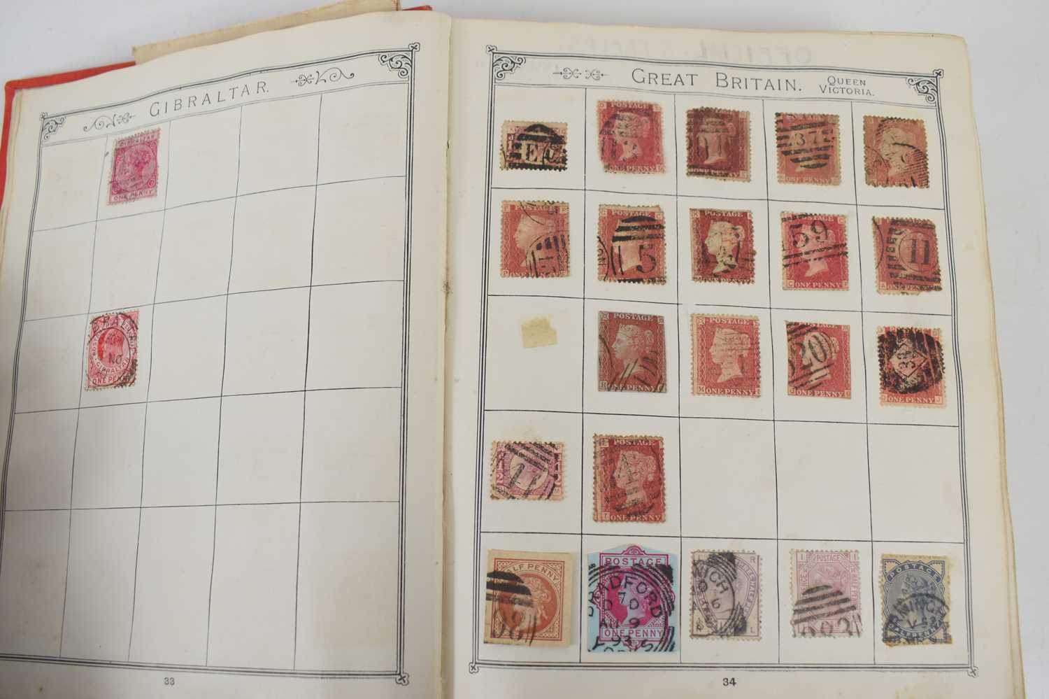 A stamp album containing British and Worldwide Victorian and later stamps, to include Penny Reds, - Image 5 of 9