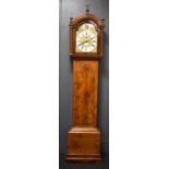 An 18th century longcase clock by Joseph Smith of Bristol, the brass clock face having gilded