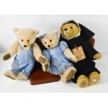 A Robin Rive limited edition bear, Sister Sophie, number 5 of 500, together with a pair of limited