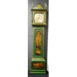 A fine and rare 18th century longcase clock by John Seymour, the brass clock face having a