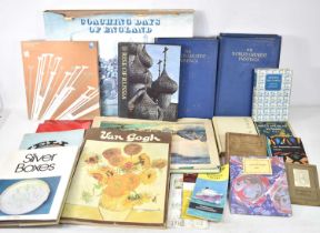 A group of art, history and miscellaneous books and programmes including 'Coaching Days of England',