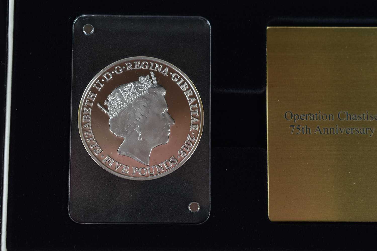 A London Mint Operation Chastise gold and silver coins set, limited edition, the set containing a - Image 3 of 3