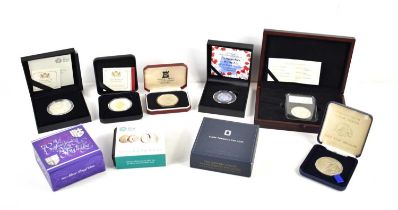 A group of silver coins and medallions to include a Tower Mint Cunard Countess medal, British Legion