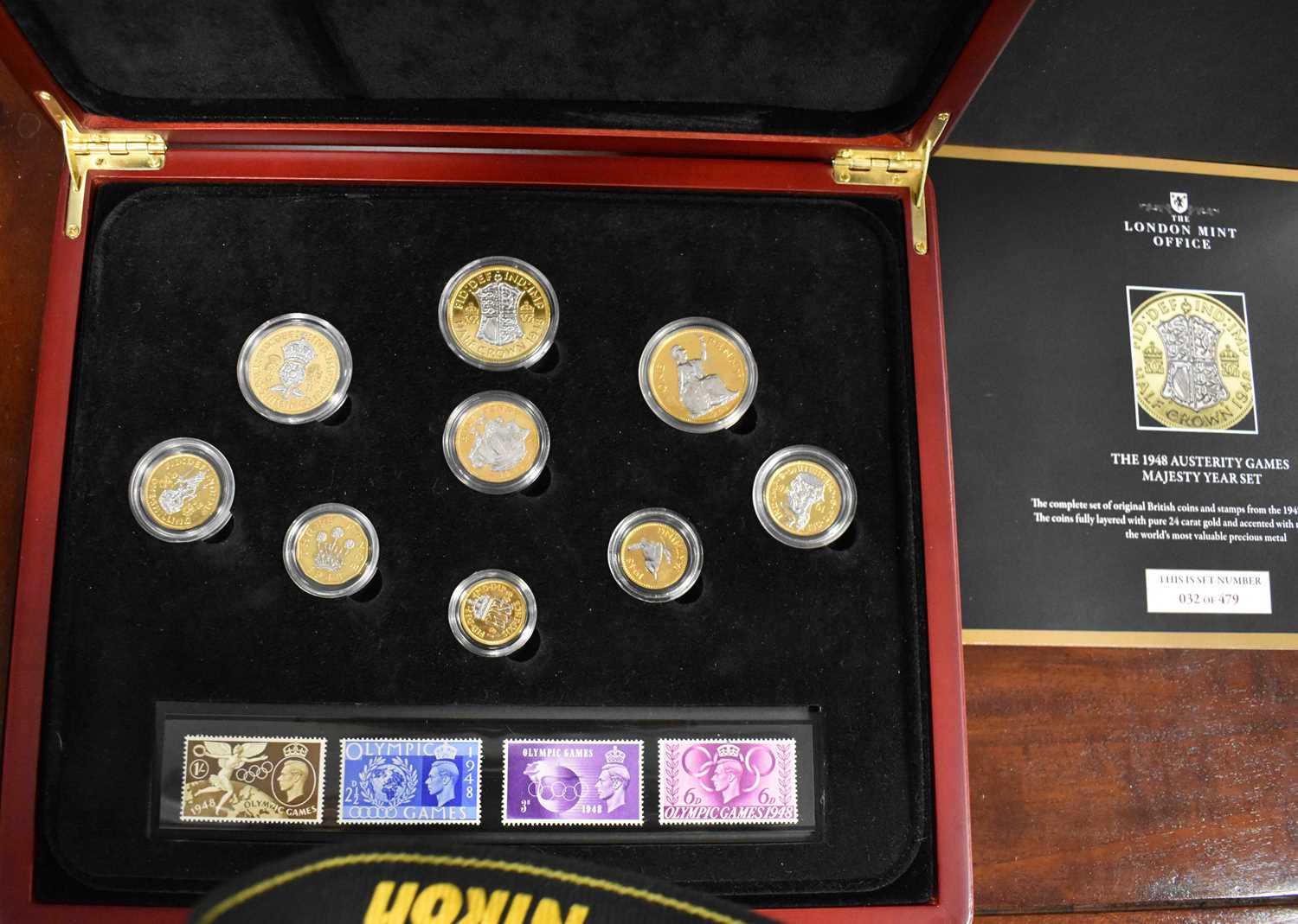 A London Mint Office 1948 Austerity Games Majesty Set, a complete set of original British coins - Image 2 of 4