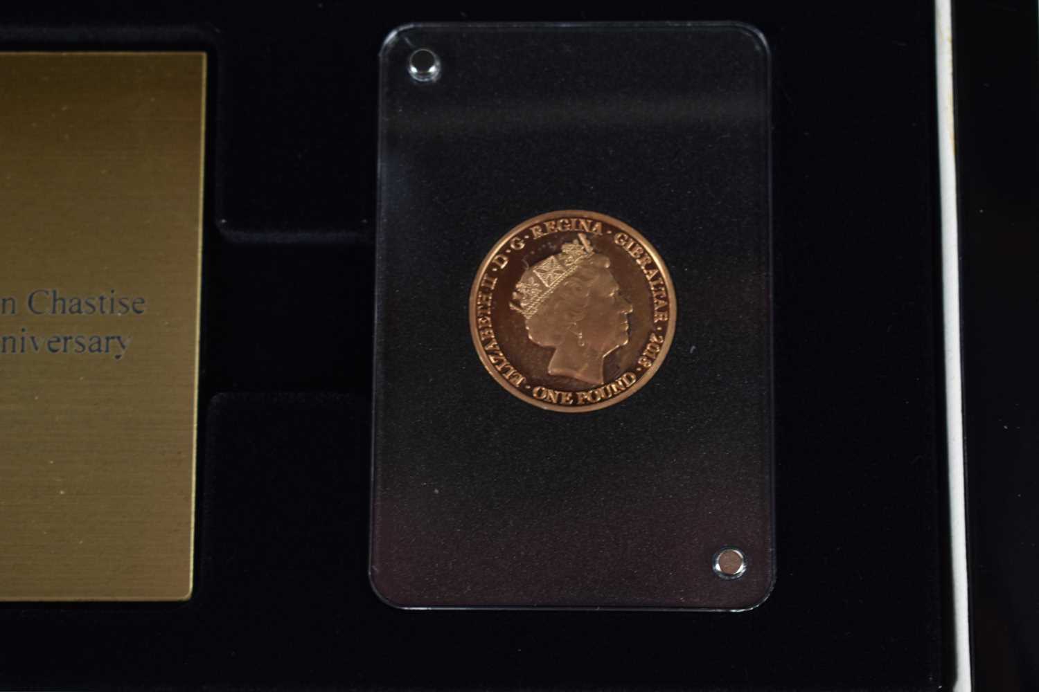 A London Mint Operation Chastise gold and silver coins set, limited edition, the set containing a - Image 2 of 3