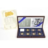 World War I 1914-1918 Allied and Central Powers Seven Coin Gold Set, comprising of a Wilhelm II