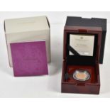 An Elizabeth II Royal Mint 2022 gold proof full sovereign with fitted case and certificate of