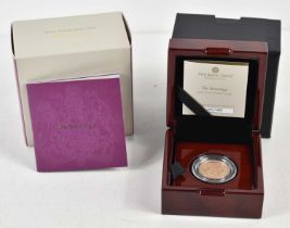 An Elizabeth II Royal Mint 2022 gold proof full sovereign with fitted case and certificate of