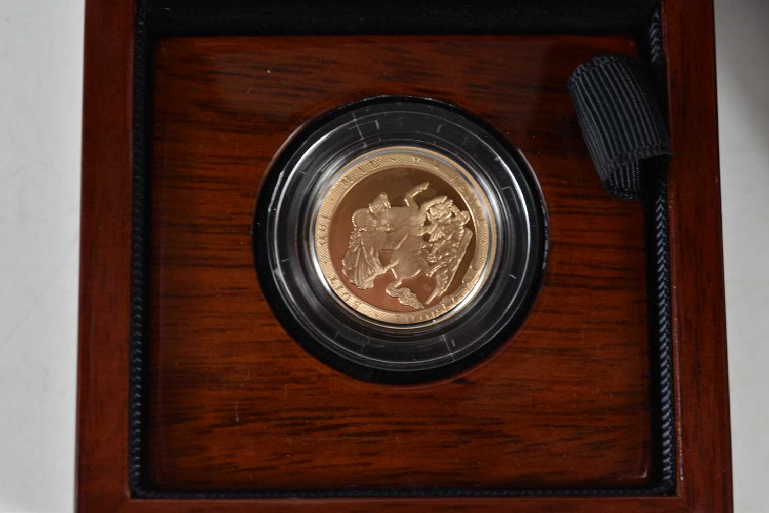 An Elizabeth II Royal Mint 2017 gold proof full sovereign with fitted case and certificate of - Image 2 of 10