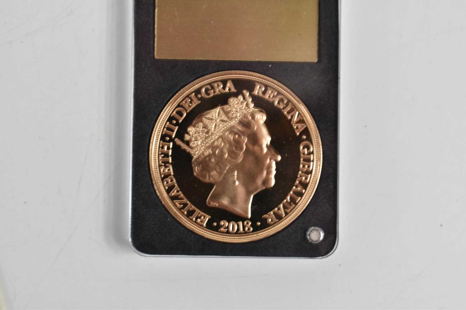 The World war I Centenary Quintuple 22ct Gold Proof Sovereign, issued by the London Mint in 2018, - Image 2 of 3
