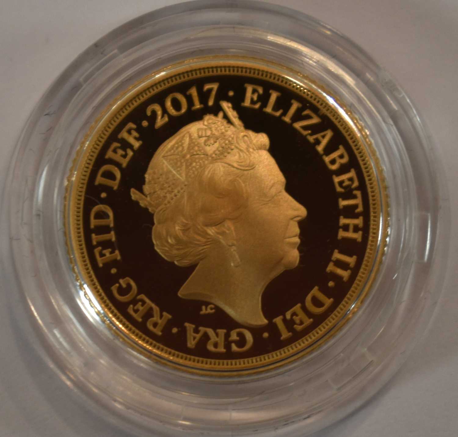 An Elizabeth II Royal Mint 2017 gold proof full sovereign with fitted case and certificate of - Image 4 of 10