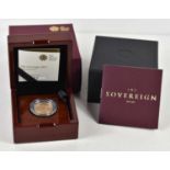 An Elizabeth II Royal Mint 2017 gold proof full sovereign with fitted case and certificate of