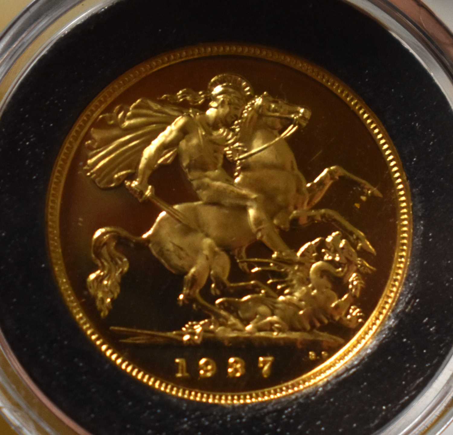 The King George VI Proof Quality Gold Half Sovereign of 1937 proof, The Only Year of Issue, with - Image 5 of 5