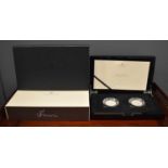 A Royal Mint Petition Crown 2023 2oz Silver Proof Two-Coin Set, with certificate of authenticity