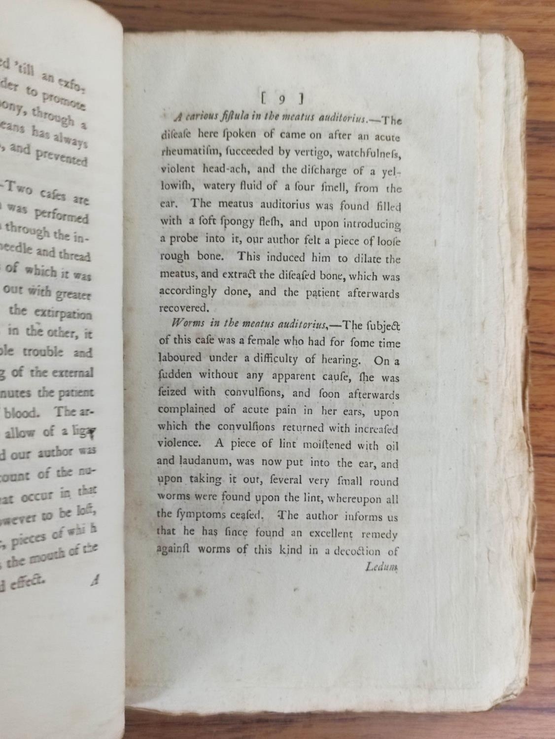 RICHARDSON W. (Ed).  The London Medical Journal. Volume the Third. Old leather backed marbled - Image 6 of 9