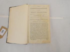 The Weekly Entertainer. Bound vol. of this periodical from 1st July, 1793 to 30th December 1793 (