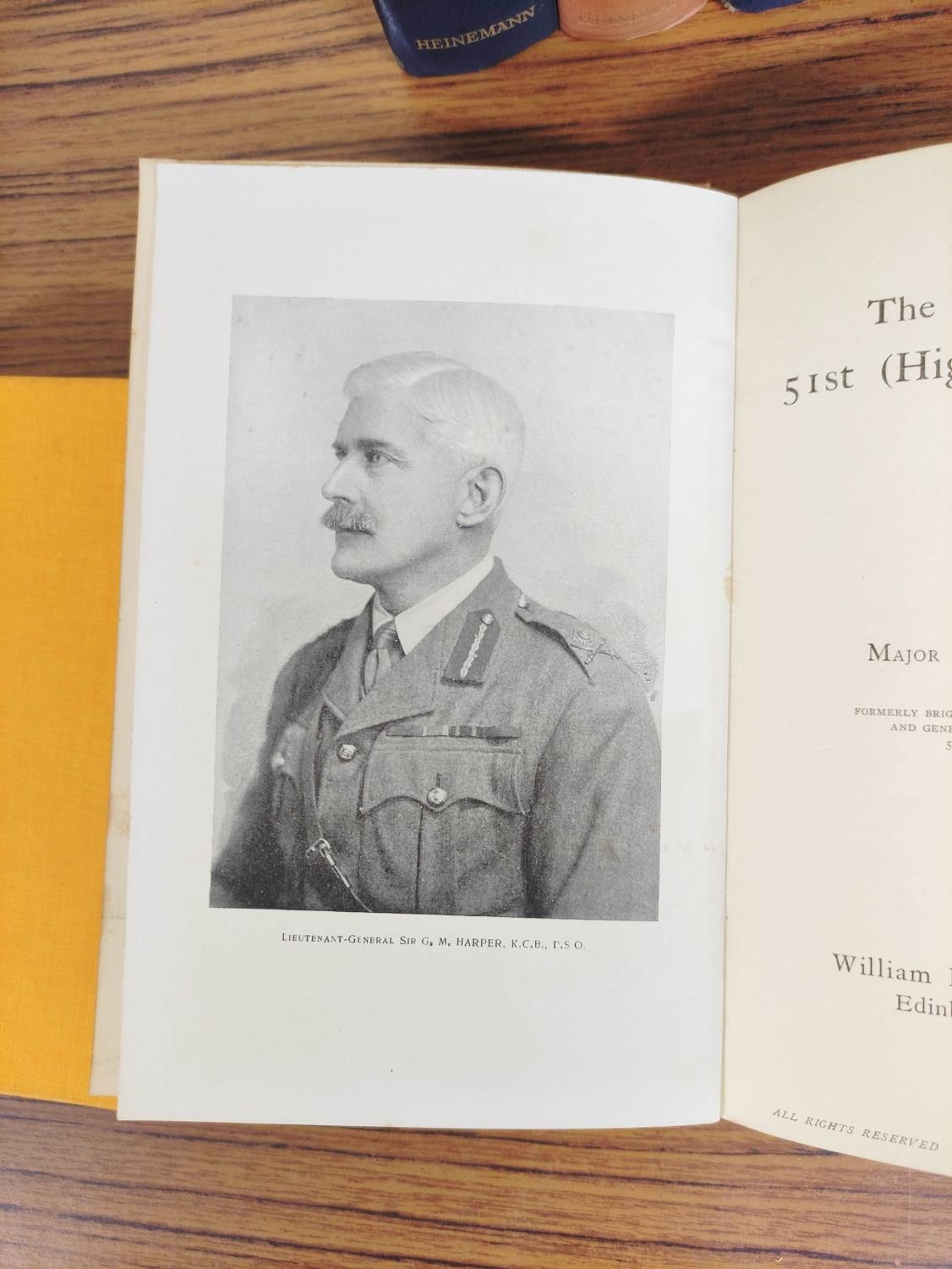 BEWSHER F. W.  The History of the 51st (Highland) Division, 1914-1918. Illus. Orig. red cloth, - Image 5 of 6