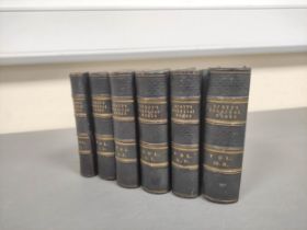 SCOTT SIR WALTER.  The Poetical Works. 11 vols. in six. Eng. frontis & titles. 16mo. Half dark calf.