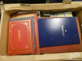 London.  A carton of various vols. incl. photographic views.