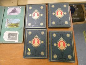 GILFILLAN GEORGE (Ed).  The National Burns. 4 vols. Eng. plates & other illus. Orig. dec. green