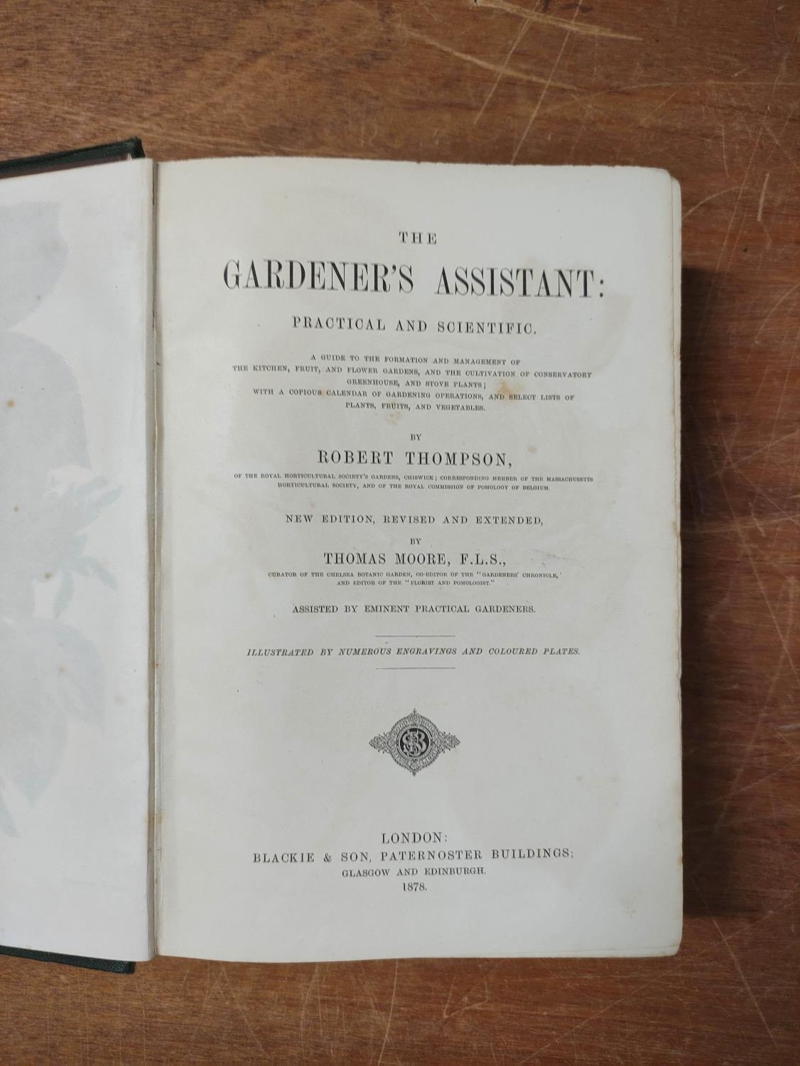 THOMPSON ROBERT.  The Gardener's Assistant. Chromolitho & other plates. Royal 8vo. Orig. green - Image 2 of 15