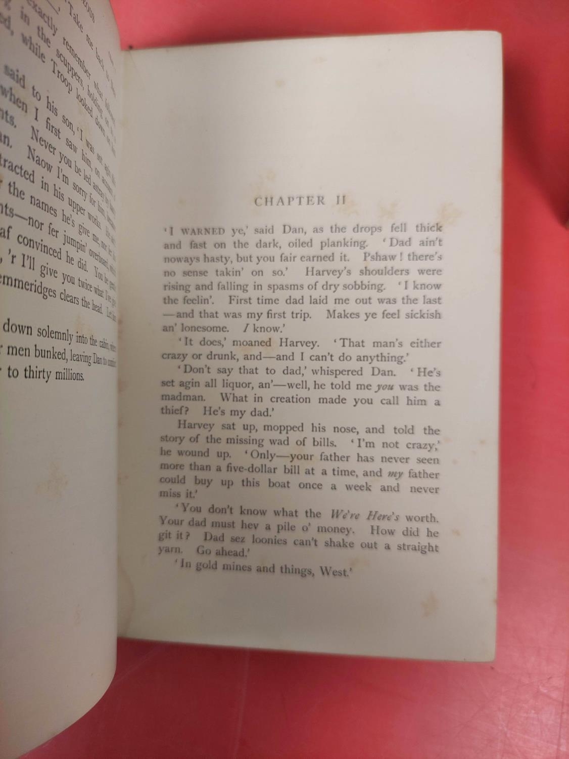 KIPLING RUDYARD.  Captains Courageous. Illus. Orig. blue cloth gilt, internal foxing & spotting. 2nd - Image 7 of 7