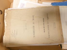 Legal & Business Ephemera.  A carton of various items, legal documents (incl. Cheshire),