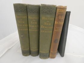 RUSDEN G. W.  History of New Zealand. 3 vols. Fldg. map. Orig. green cloth, some rubbing & wear,