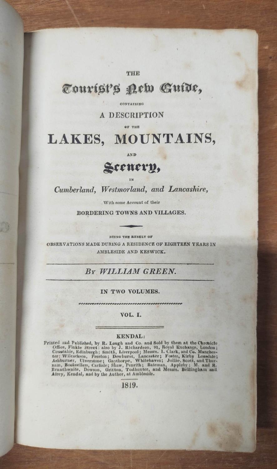 GREEN WILLIAM, of Ambleside.  The Tourist's New Guide Containing a Description of the Lakes, - Image 3 of 12