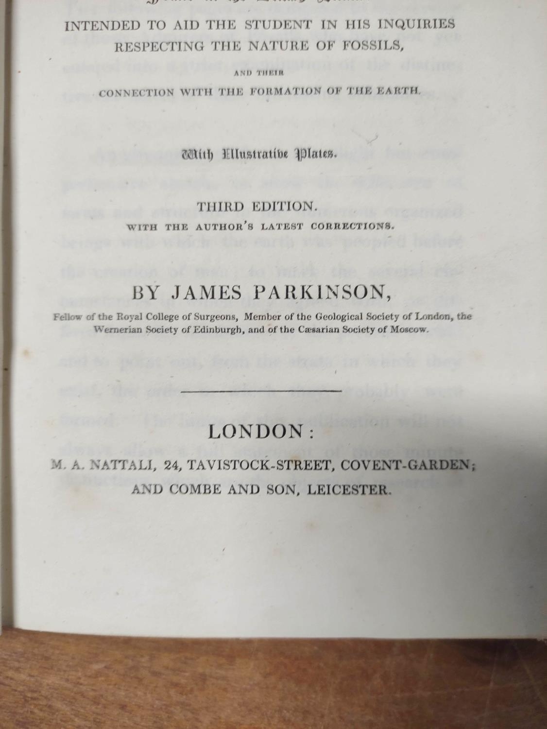 PARKINSON JAMES.  An Introduction to the Study of Fossil Organic Remains, Especially of Those - Image 4 of 7