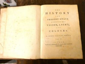 PRIESTLEY JOSEPH.  The History & Present State of Discoveries Relating to Vision, Light & Colours. 2