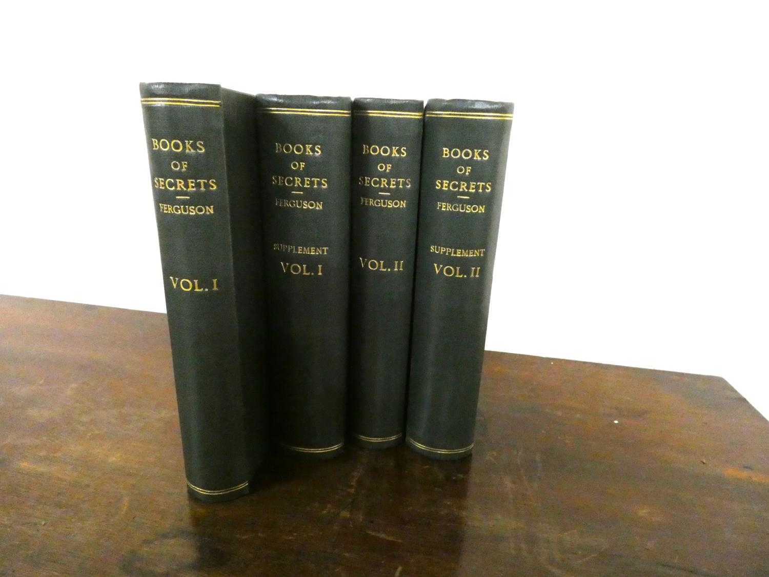 FERGUSON JOHN.  Bibliographical Notes on Histories of Inventions & Books of Secrets. Vols. 1 & 2,