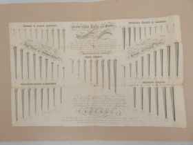 HANCORNE & CO.  Patent Nails, Tacks & Brads Manufactured at the Britannia, Birmingham. Advertising