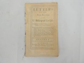 (RYMER THOMAS). Letters to the Right Reverend the Ld. Bishop of Carlisle ... wherein Robert the