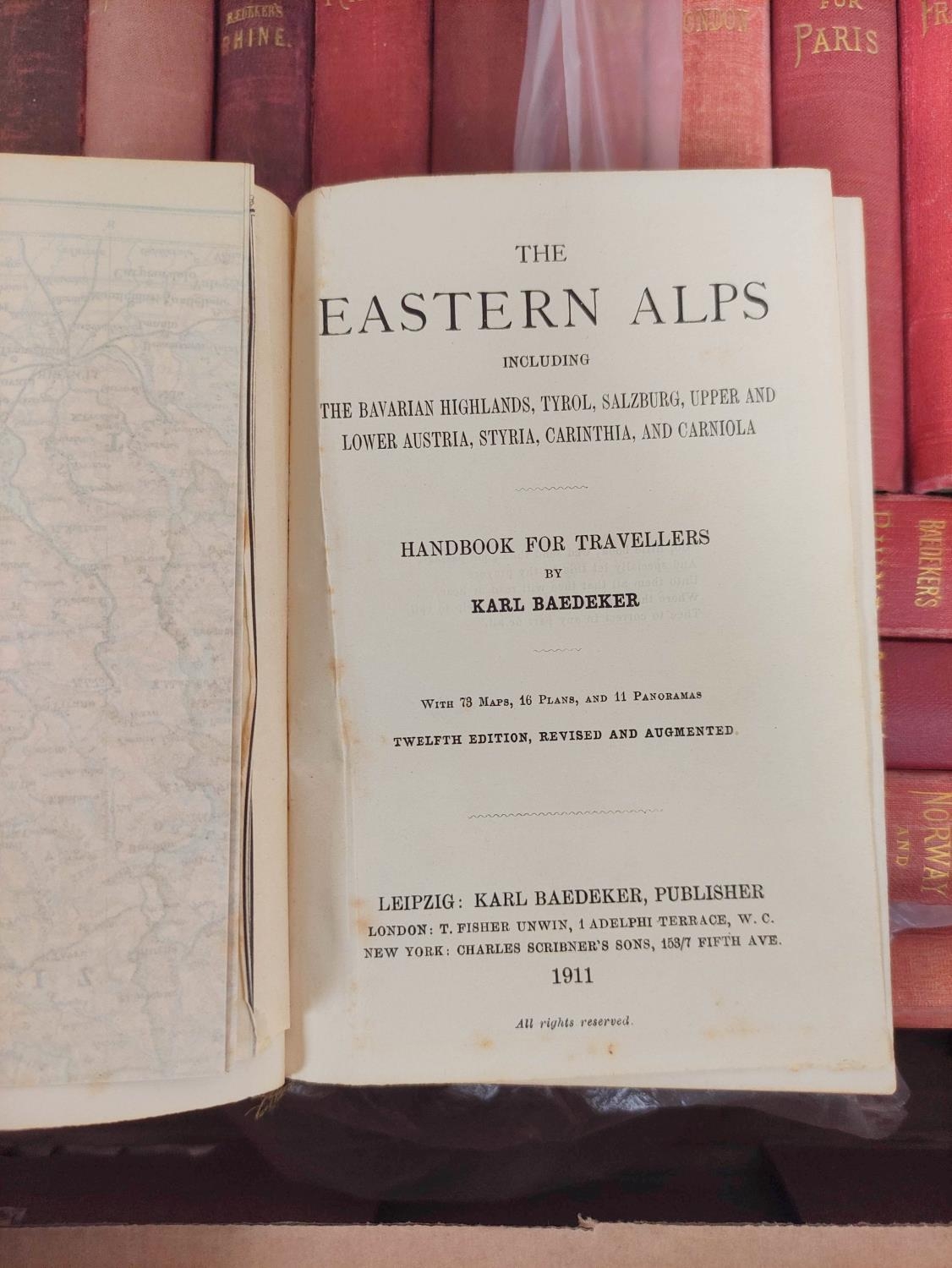 BAEDEKER KARL (Pubs).  Austria-Hungary, 1911; Russia, 1914 & 28 various European guides. Mainly - Image 4 of 10