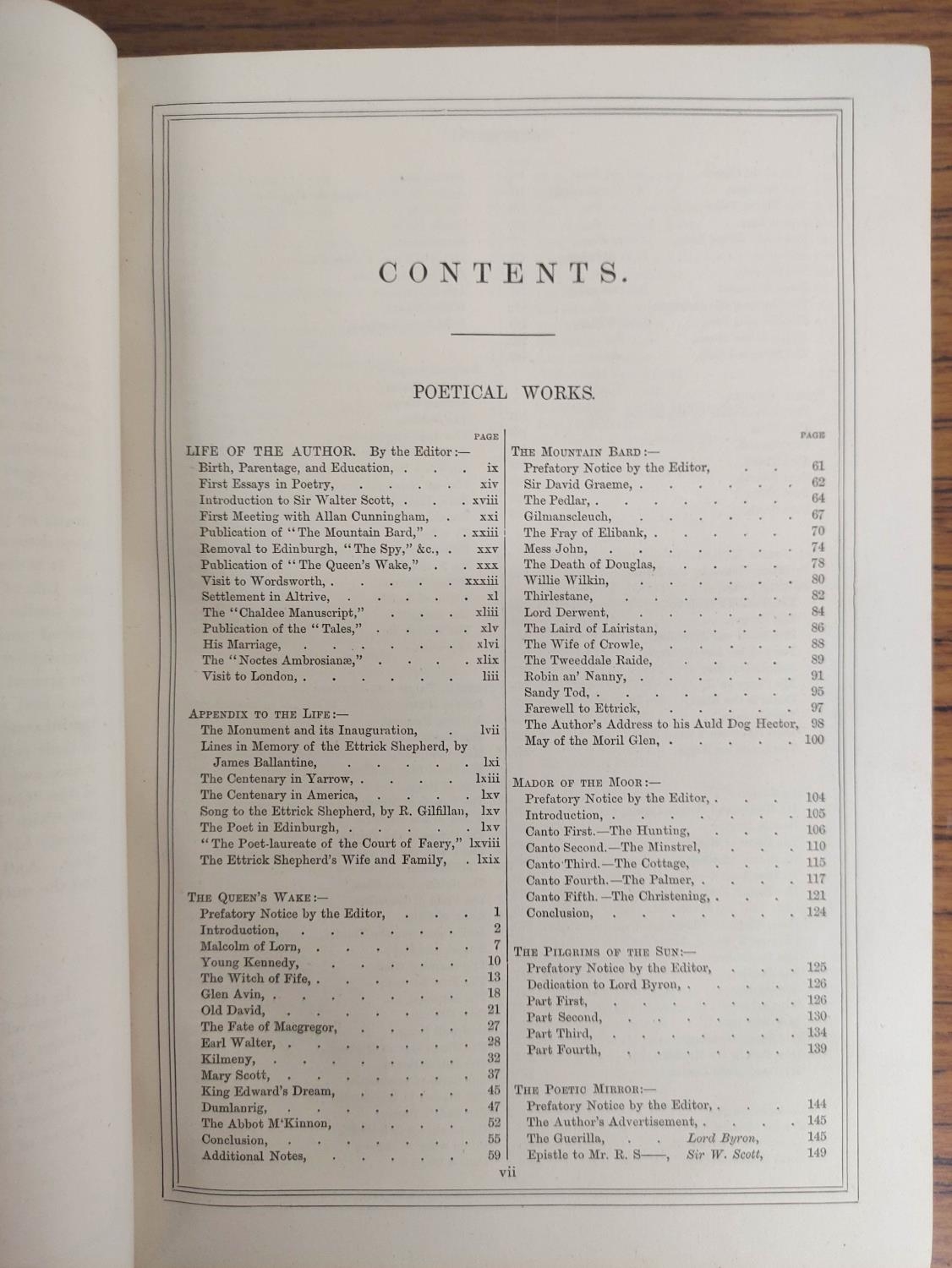 HOGG JAMES.  The Works of the Ettrick Shepherd. 2 vols. Half titles. Eng. frontis, text - Image 10 of 13