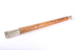 Ross of London leather bound telescope, engraved 'N:20932 Made for Pascall Atkey & Sons West Cowes',