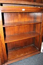 Titchmarsh and Goodwin Cabinet Makers of Ipswich, an open bookcase with two adjustable shelves, 82cm