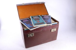 Cased set of Bartholemew OS maps in hinge top box with plaque 'John D Clerk Yr by the Outdoor and