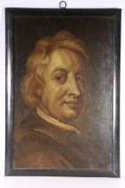 19TH CENTURY SCHOOL Bust length portrait of a gentleman Oil on canvas, unsigned, 43cm x 29cm, wood